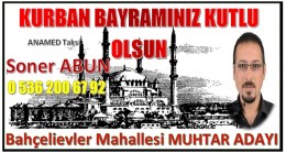 KURBAN BAYRAMINIZ KUTLU OLSUN