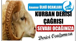 Anamur ÜLKÜ OCAKLARINDAN ” Sevabı Ocağınıza, Derisi Ocağımıza ” Kampanyası