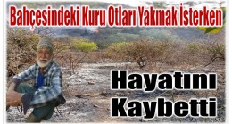 Gülnar’da Acı Olay ; Bahçesindeki Otları Temizlerken Hayatını Kaybetti