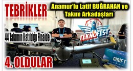 TEBRİKLER Latif Buğrahan ve Ekip Arkadaşları ! TEKNOFEST FİNALİNDE 4. OLDULAR
