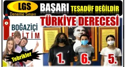 LGS Deneme Sınavında ANAMUR BOĞAZİÇİ’nden Büyük Başarı