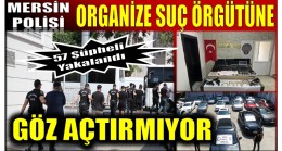 MERSİN POLİSİNDEN ORGANİZE SUÇ ÖRGÜTÜ DOLANDIRICILARINA OPERASYON