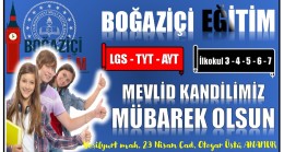 ANAMUR BOĞAZİÇİ EĞİTİM’DEN MEVLİD KANDİLİ MESAJI