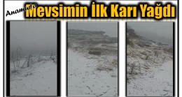 Anamur’da Mevsimin İlk Karı Yağıyor