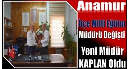 Anamur İlçe Milli Eğitim Müdürlüğünde Görev Değişimi