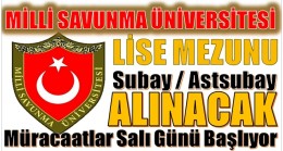 MSÜ,Lise Mezunu Subay ve Astsubay Alımı Başvurusu Başlıyor