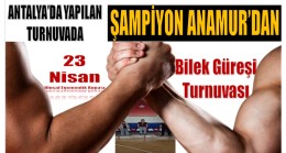 Antalya’daki Turnuvada Şampiyon Anamur’dan