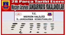 Tarihi Eserleri Satmak İçin Müşteri Ararken Jandarmaya Yakalandılar