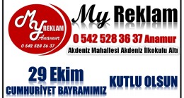 ANAMUR My REKLAMDAN CUMHURİYET BAYRAMI Mesajı