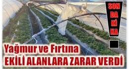 Anamur’da Sağanak ve Fırtına Zarar Verdi