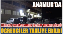 ÖĞRENCİ PANSİYONUNUN İSTİNAT DUVARI GÖÇTÜ