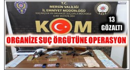 Organize Suç Örgütüne Operasyon ; 13 GÖZALTI