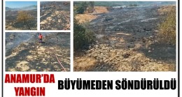 Anamur’da Yangın Büyümeden Kontrol Altına Alındı
