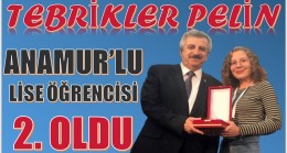 ANAMUR’LU ÖĞRENCİ “KISA FİLM”YARIŞMASINDA İKİNCİ OLDU