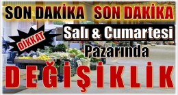 ANAMUR’DA SALI VE ÇARŞAMBA GÜNÜ PAZAR KURULACAK