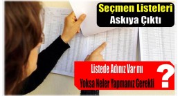 Seçmen Listesi Askıya Çıktı. Listede Adınız Var mı ?