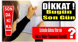 Seçmen Listelerine İtiraz için Son Gün Bugün