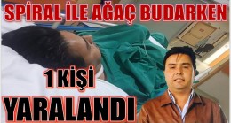 AĞAÇ BUDADIĞI MAKİNE İLE YARALANDI