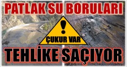 ANAMUR’DA VATANDAŞ “YOLDAKİ PATLAK SU BORULARINDAN ŞİKAYETÇİ”