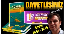 Süleyman YALÇIN’ın Kitabı ” YÜKÜM ” İmza Gününde Okuyucuları ile Buluşacak