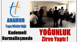 Anamur Tapu Müdürlüğünde Yoğunluk Zirve Yaptı !