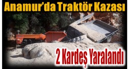 Anamur’da Trafik Kazası ; 2 Kardeş Yaralandı