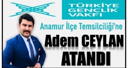 TÜGVA İlçe Temsilciliğine Adem CEYLAN Atandı