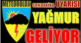 DİKKAT ! YAĞMUR GELİYOR