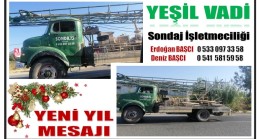 YEŞİL VADİ Sondaj İşletmesinden Yeni Yıl Mesajı