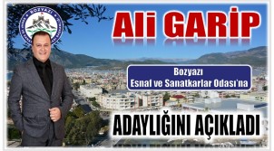 Ali GARİP ; Bozyazı Esnaf ve Sanatkarlar Odası’na Adaylığını Açıkladı