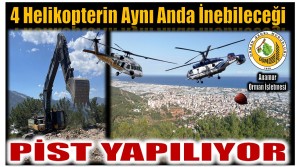 Anamur’a Helikopter Pisti ; 4 Helikopter Aynı Anda İnip Kalkabilecek !