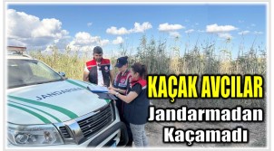 Kaçak Avcılar Jandarmadan Kaçamadı
