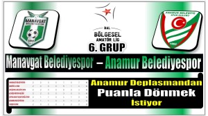 Anamur Belediyespor Manavgat Deplasmanında Puan Arayacak