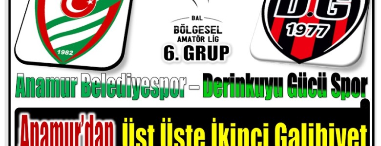 Anamur Belediyespor’dan Üst Üste 2. Galibiyet