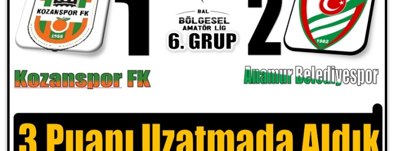 Anamur Belediyespor Altın Değerinde 3 Puan Aldı