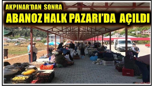 ABANOZ’da da,Pazar Esnafı ve Vatandaş Tozdan ve Güneşten Korunacak