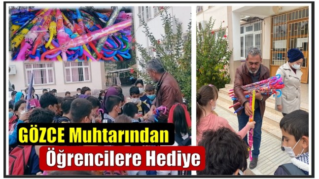 Muhtar AKSOY’dan Öğrencilere Şemsiye