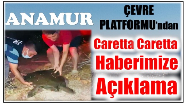 Teşekkürler ! Anamur Çevre Platformu