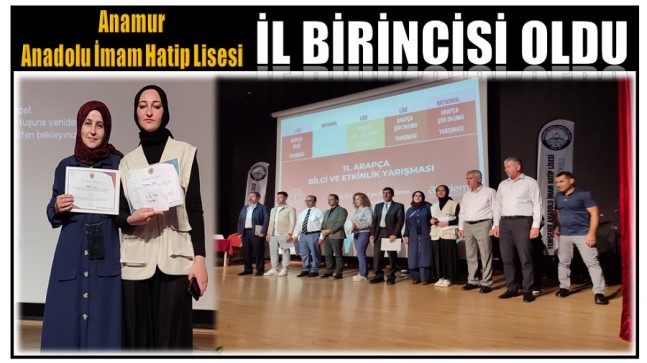 Anamur İHL ; Mersin Birincisi Oldu !