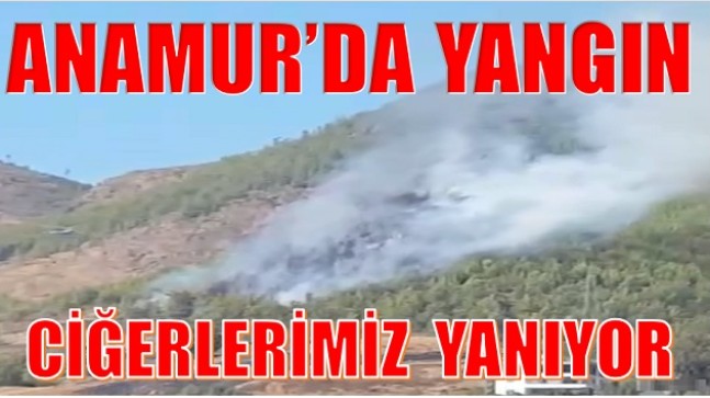 ANAMUR’DA ORMAN YANGINI