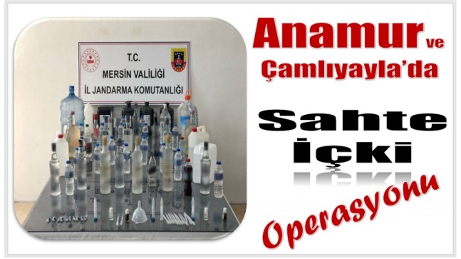Anamur ve Çamlıyayla’da Sahte İçki Operasyonu