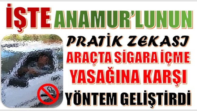 ANAMUR’DA,SİGARA YASAĞINA İLGİNÇ ÇÖZÜM