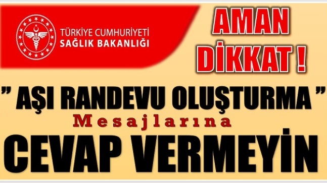 AMAN DİKKAT ! SAĞLIK BAKANLIĞI UYARDI
