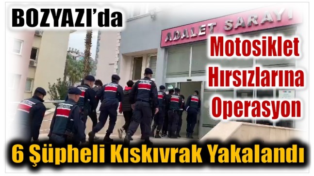 Bozyazı’da Hırsızlar , Önce Kameraya Ardından da Jandarmaya Yakalandılar