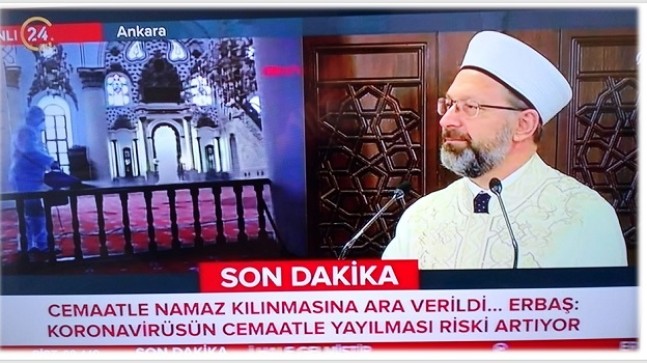 CAMİLERDE CEMAATLE  NAMAZ KILINMAYACAK