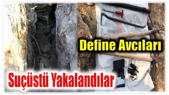 Aydıncık’ta , 3 Define Avcısı Suçüstü Yakalandı !