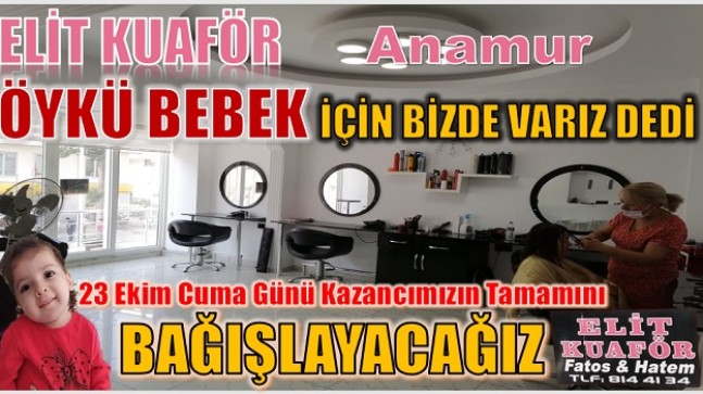 ÖYKÜ BEBEĞE Bir Destekte ELİT KUAFÖRDEN