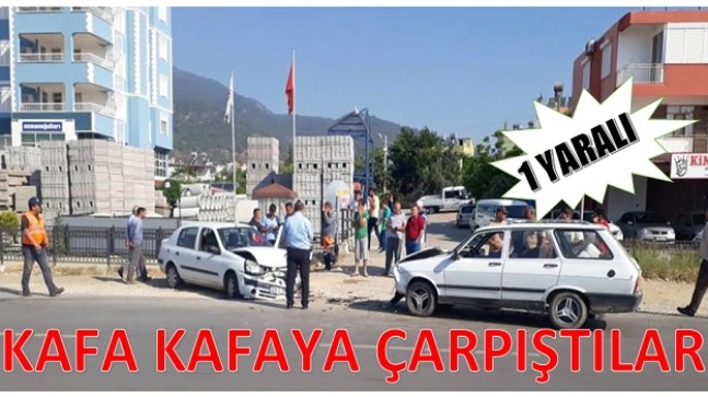 Kafa Kafaya Çarpıştılar ; 1 Yaralı