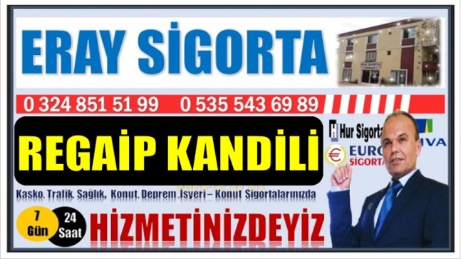 ERAY SİGORTADAN REGAİP KANDİLİ Mesajı