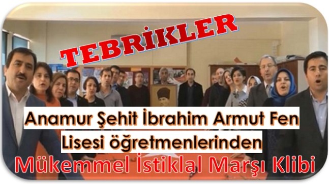 Öğretmenlerden ” İSTİKLAL MARŞI ” Klibi